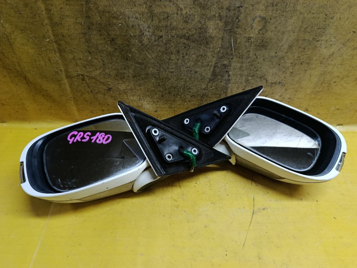 Зеркало двери боковой на Toyota Crown GRS180 Фото 7