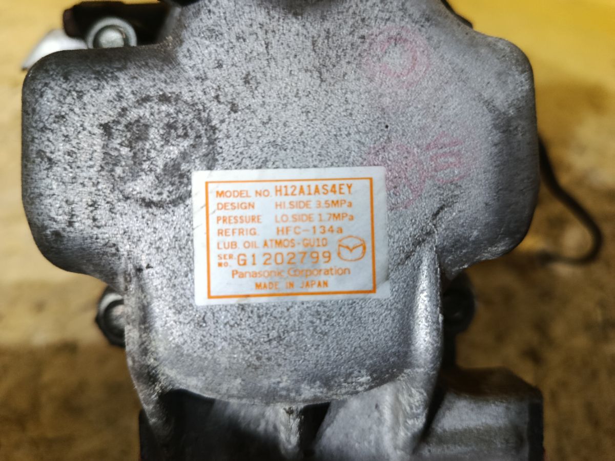 Компрессор кондиционера H12A1AS4EY на Mazda Axela BL5FW ZY-VE Фото 5