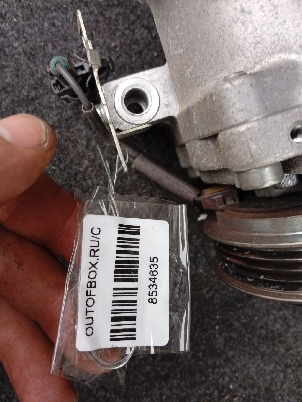 Компрессор кондиционера 447280-3491 на Suzuki Solio MA26S K12C Фото 5