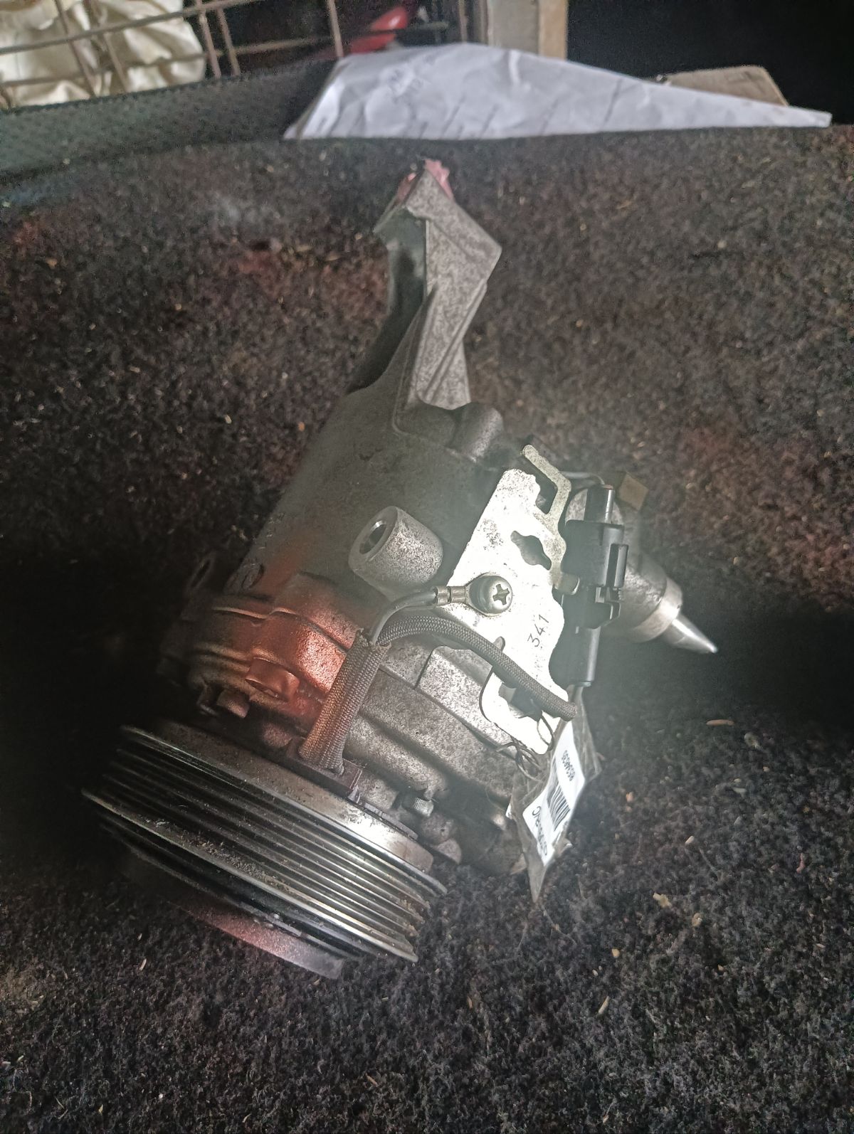 Компрессор кондиционера 447280-3491 на Suzuki Solio MA26S K12C Фото 6