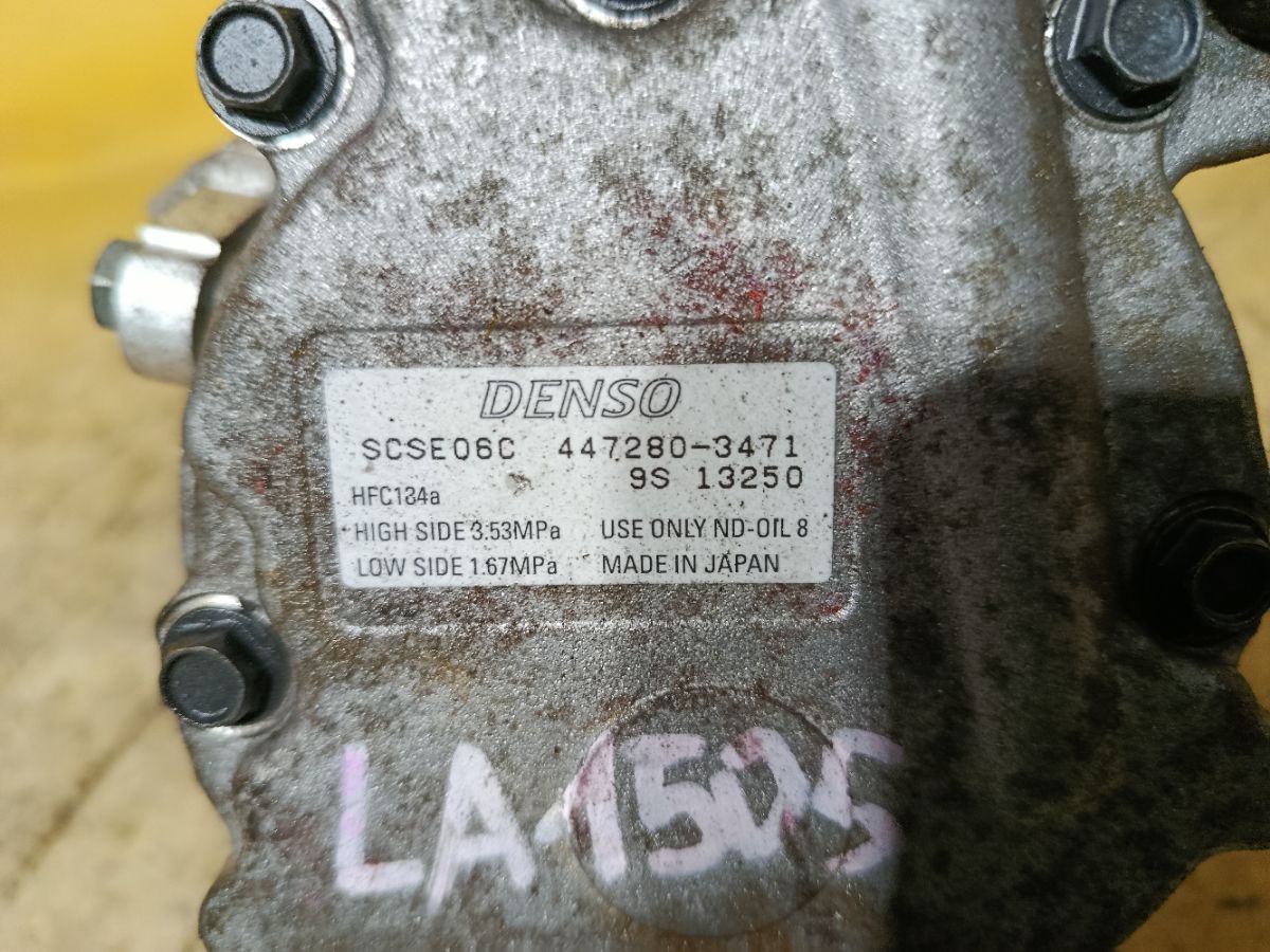 Компрессор кондиционера 447280-3471 на Daihatsu Move LA150S KF-VE Фото 3