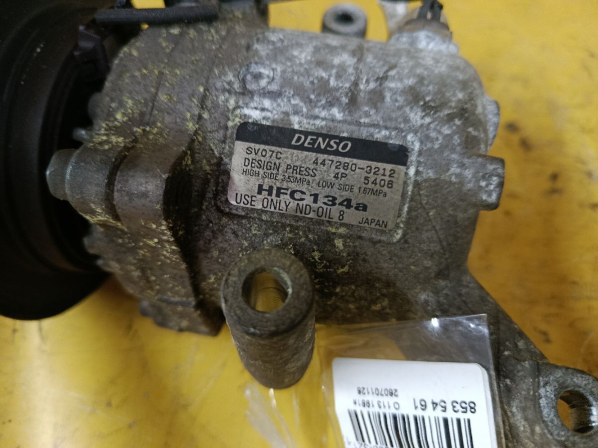 Компрессор кондиционера на Subaru Stella LA100F AT2 Фото 3
