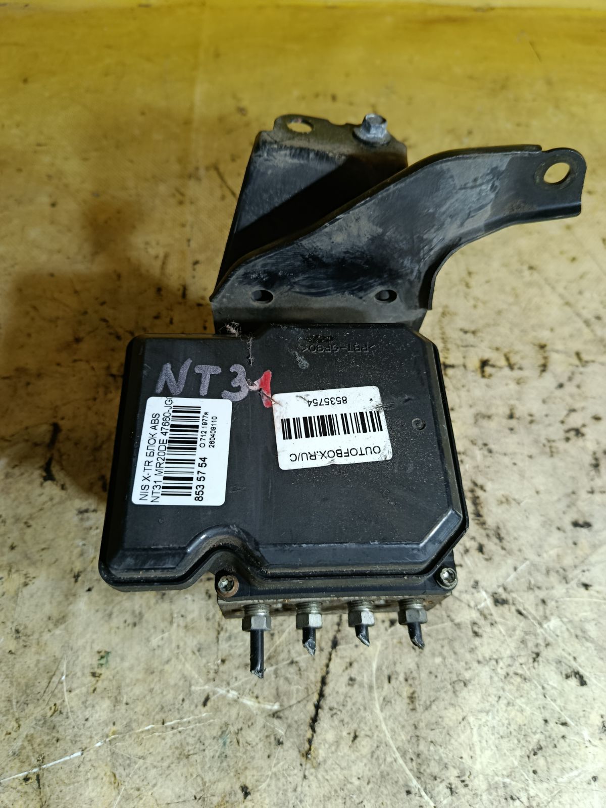 Блок ABS 47660-JG08A на Nissan X-Trail NT31 MR20DE Фото 3