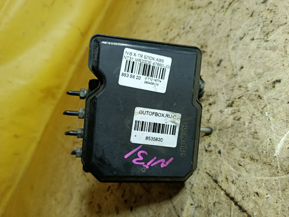 Блок ABS 47660-JG08A на Nissan X-Trail NT31 MR20DE Фото 2