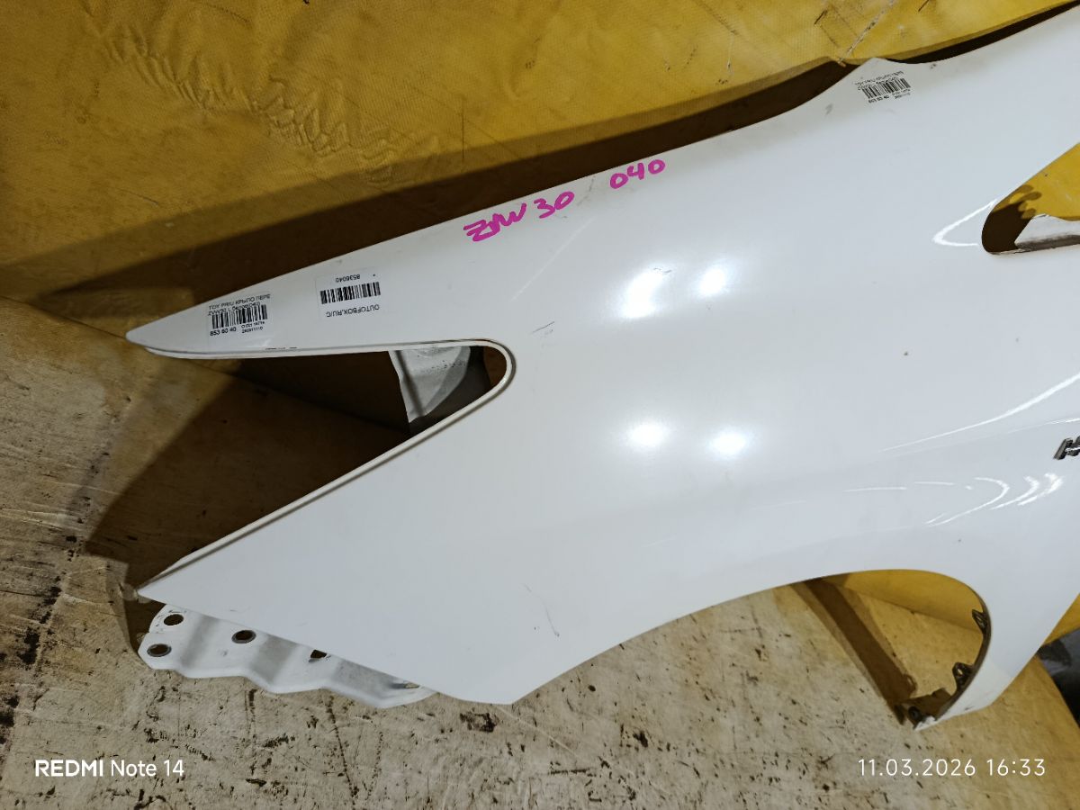 Крыло переднее 53802-47040, TY10263AL на Toyota Prius ZVW30 Фото 2