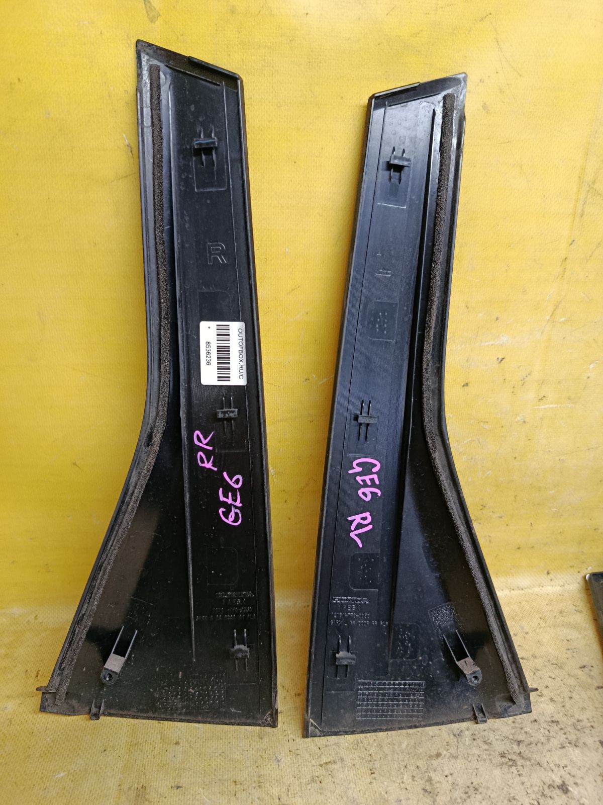 Молдинг на дверь 72721-TF0-030, 72761-TF0-030 на Honda Fit GE6 Фото 2