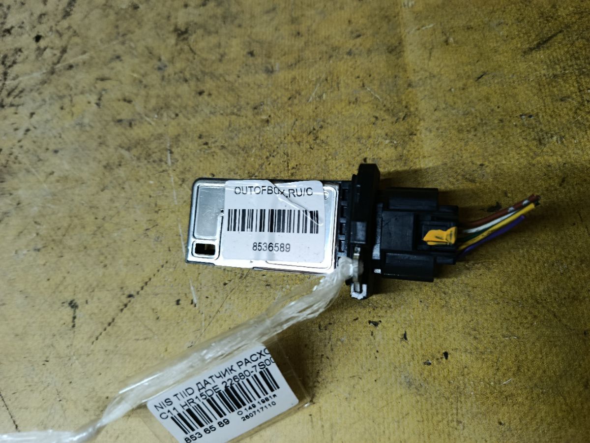 Датчик расхода воздуха 22680-7S000 на Nissan Tiida C11 HR15DE Фото 2