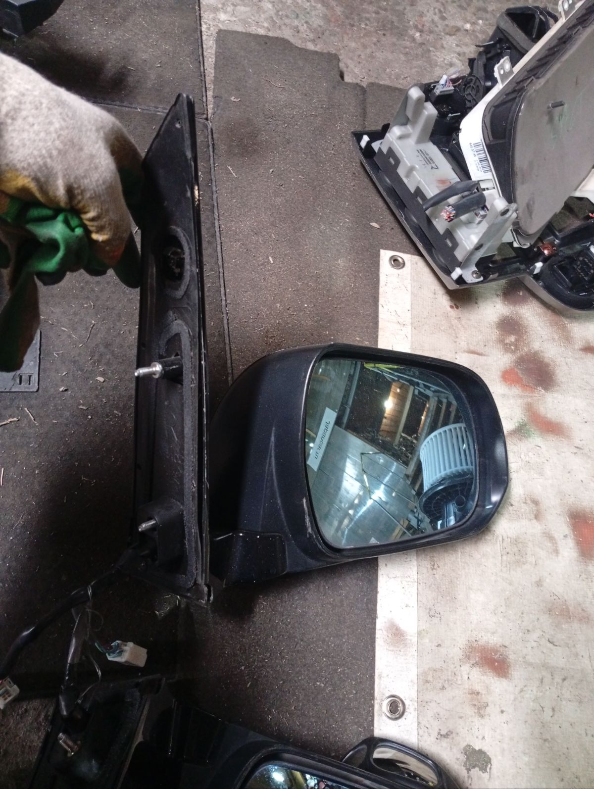 Зеркало двери боковой на Toyota Estima ACR50W Фото 11