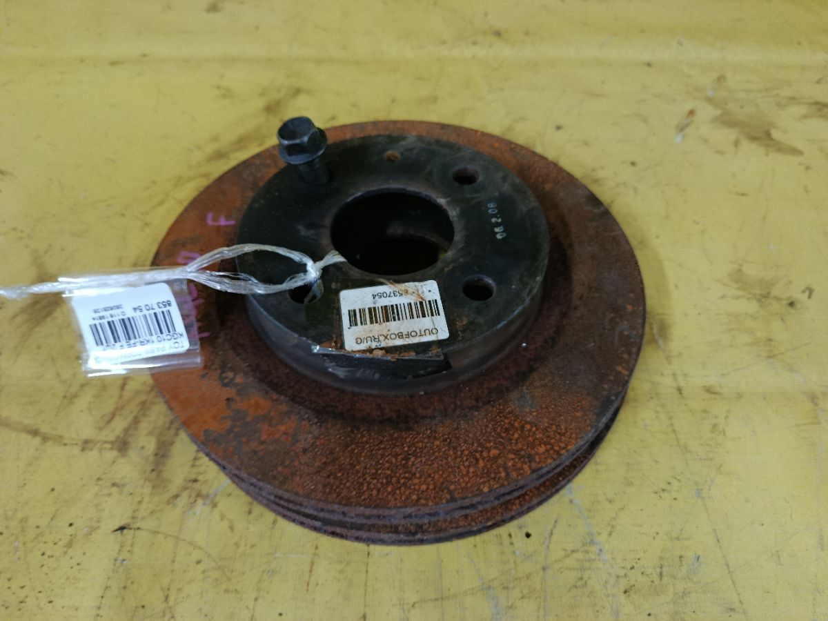 Тормозной диск на Toyota Passo KGC10 1KR-FE Фото 1