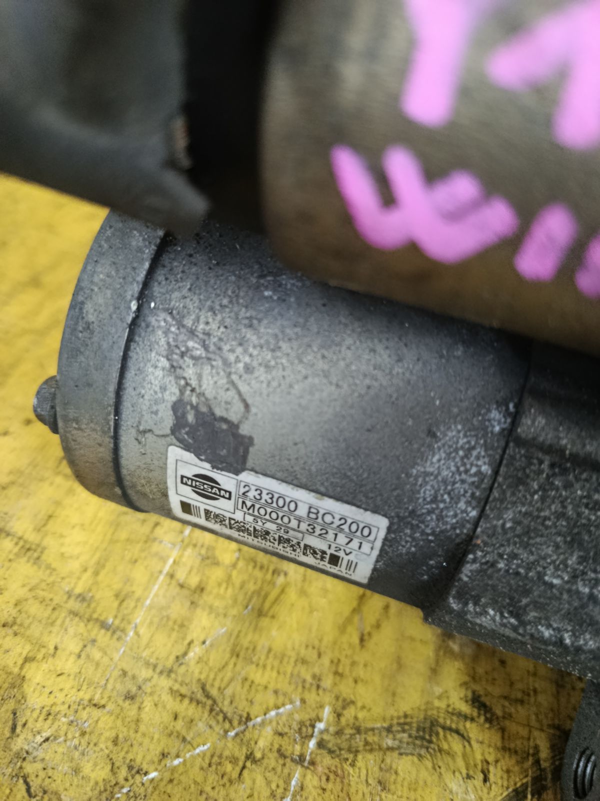 Стартер 23300-BC200 на Nissan Wingroad Y12 HR15DE Фото 2