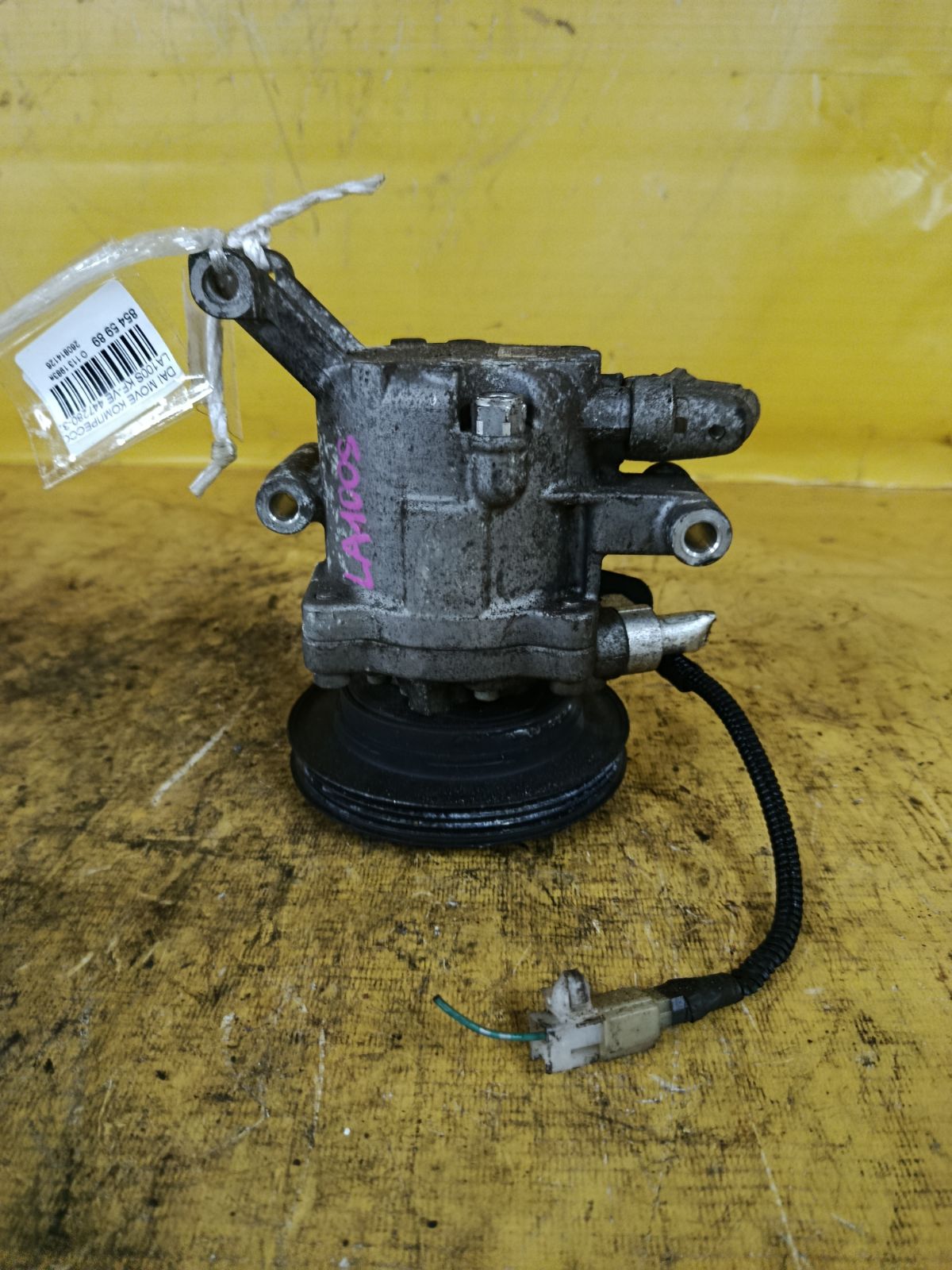 Компрессор кондиционера 447280-3233 на Daihatsu Move LA100S KF-VE Фото 1