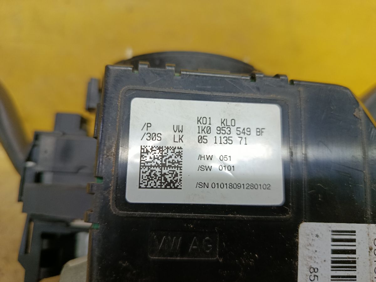 Шлейф-лента air bag 1K0953549BF, 1K0959653C, 1K5953503DK, 1K0953519L, 1K0953513E на Skoda Octavia A5 1Z Фото 10
