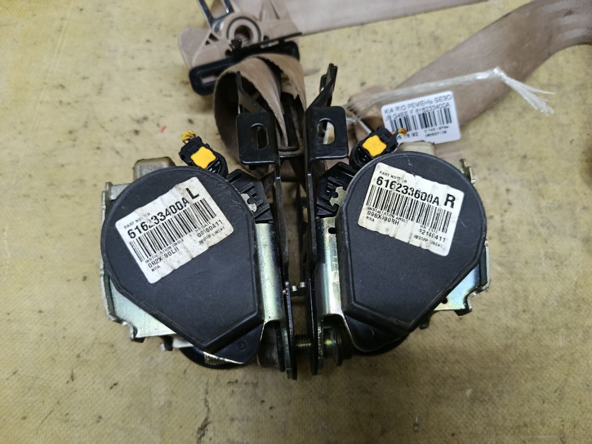 Ремень безопасности 616233400A, 616233600A на Kia Rio JB G4EE Фото 3