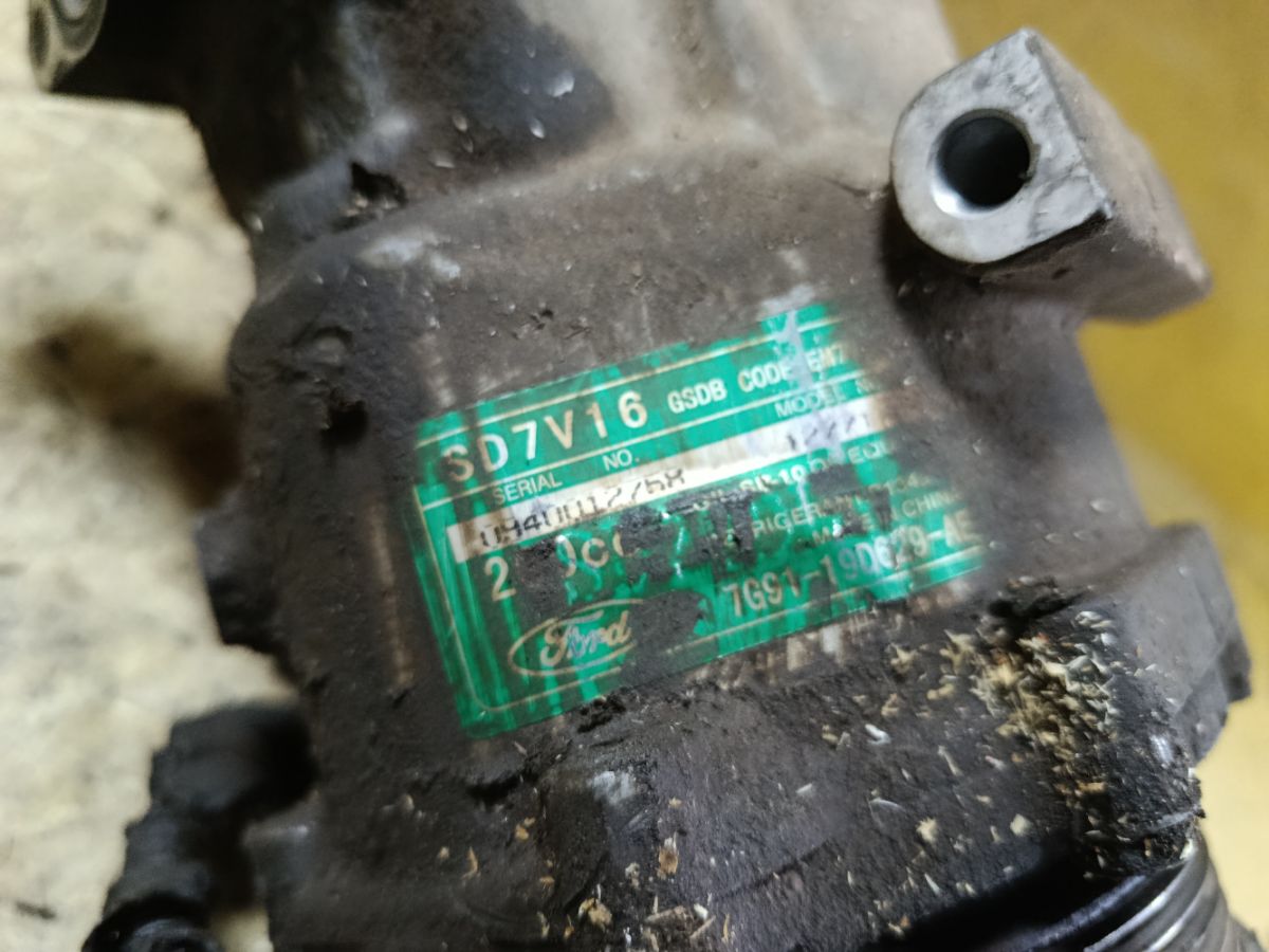 Компрессор кондиционера 7G91-19D629-AE на Ford Mondeo 4 SEBA Фото 2