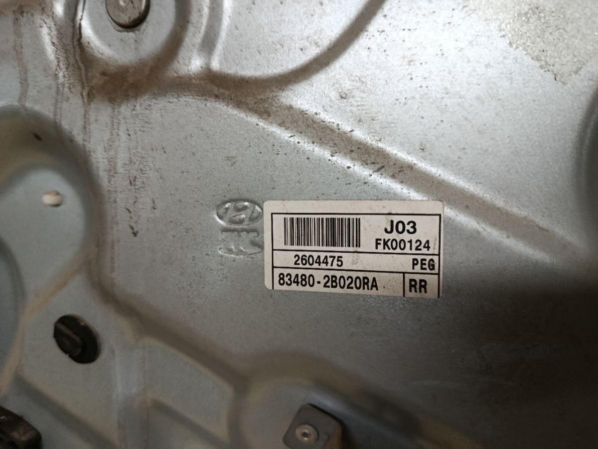 Стеклоподъемный механизм 83480-2B020, 91980-3K040 на Hyundai Santa Fe CM Фото 2
