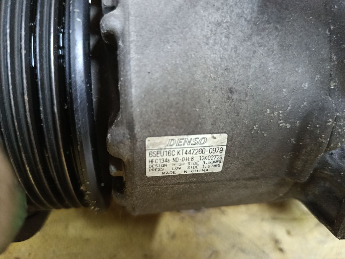 Компрессор кондиционера KT447260-0979 на Toyota Camry ACV40 2AZ-FE Фото 5