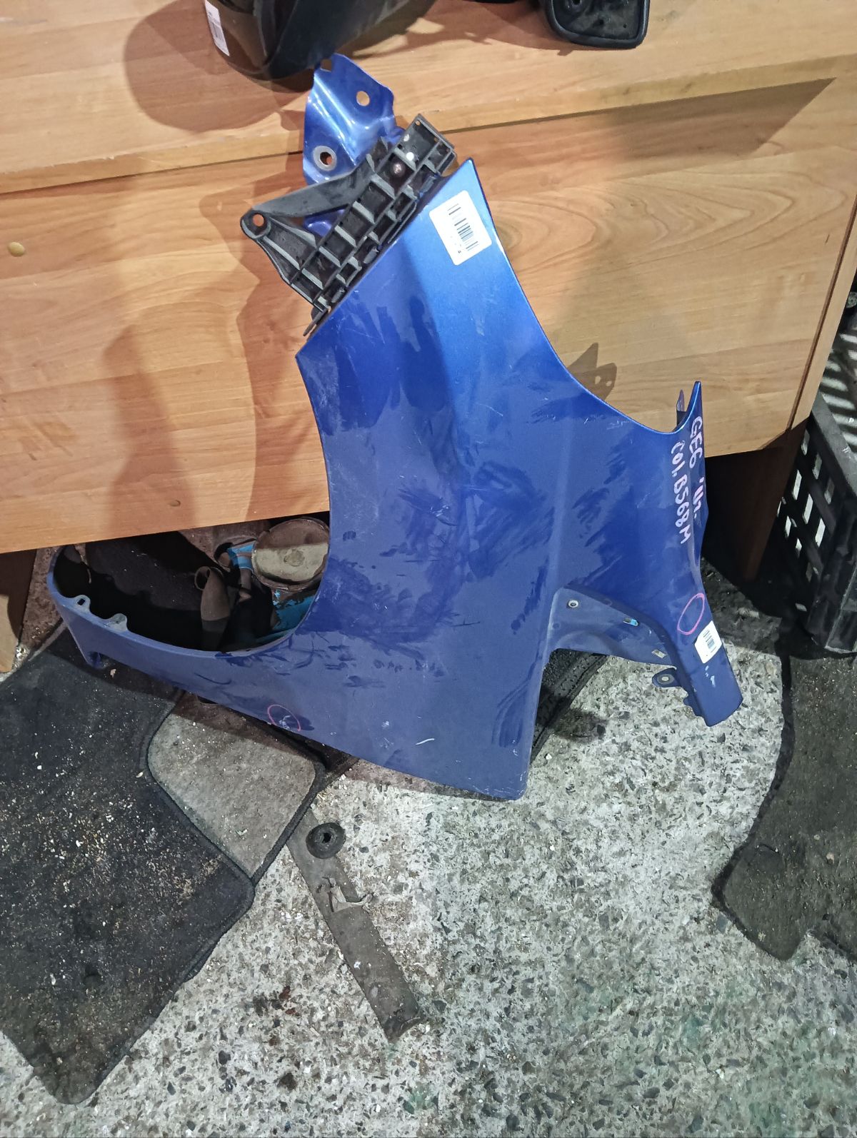 Крыло переднее 60261-TF0-000ZZ, 60261TF0000ZZ, HD10118AL, HD10118ALJ, HD75101602L00, L02747, PHD10118AL, STHD760162 на Honda Fit GE6 Фото 5