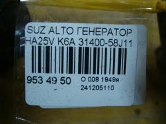 Генератор 31400-58J11 на Suzuki Alto HA25V K6A Фото 4