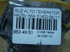 Генератор 31400-58J11 на Suzuki Alto HA25V K6A Фото 4