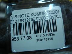 Компрессор кондиционера 92600-3VB2A на Nissan Note E12 HR12DE Фото 4