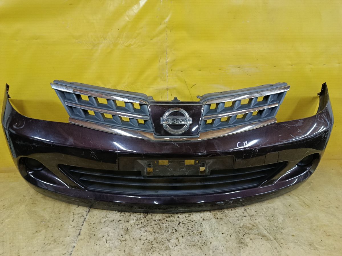 Бампер 62022-ED025, 62022ED025, 62022ED540, 62022EM00J, DS04213BA, DS04232BA, DS04232BB, DT20100000000, DT20200001000, GD6930, HQ62022EM00J, NS01001DB, NSL10507507, STDTW5000A0, U0505084, UNTEM622294 на Nissan Tiida C11 Фото 1