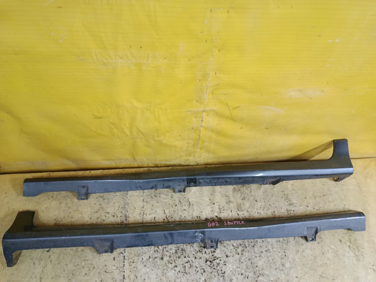 Порог кузова пластиковый ( обвес ) на Honda Fit Shuttle GP2 Фото 2