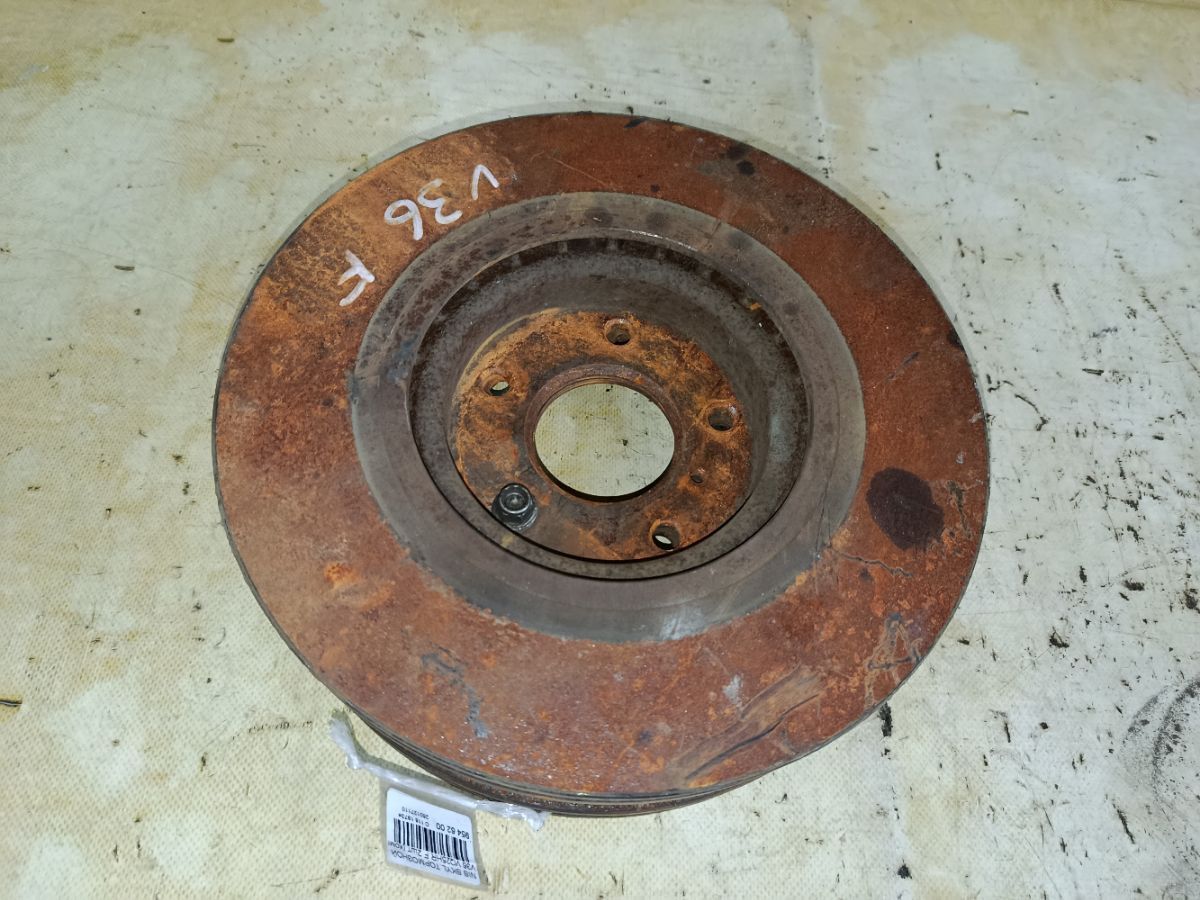 Тормозной диск 40206-CA010, 40206EG000, 92162400, UQ-116-6563, UQ-116F-6563 на Nissan Skyline V36 VQ25HR Фото 1