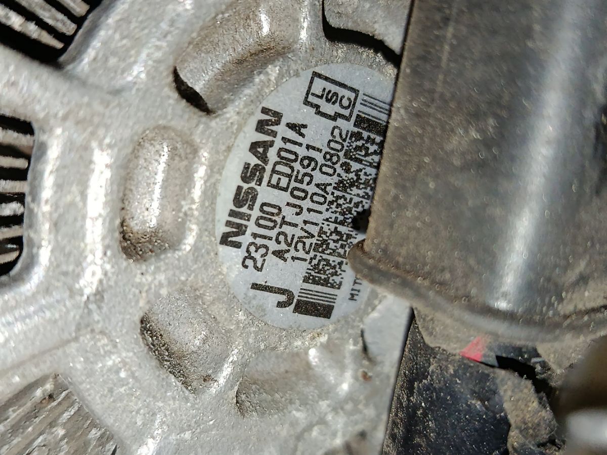 Генератор 23100-ED01A на Nissan Tiida C11 HR15DE Фото 4