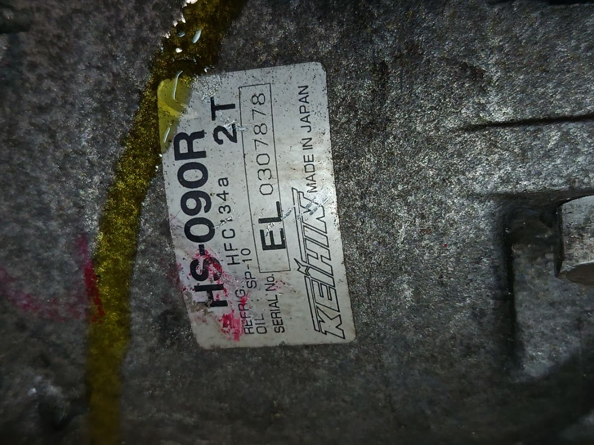 Компрессор кондиционера на Honda Fit GD1 L13A Фото 3