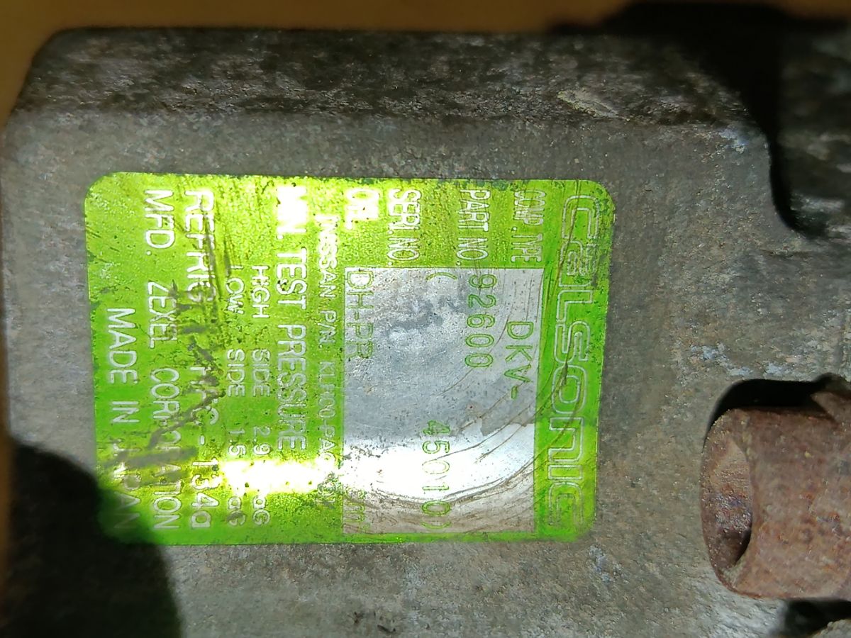 Компрессор кондиционера на Nissan Cube Z10 CG13DE Фото 4