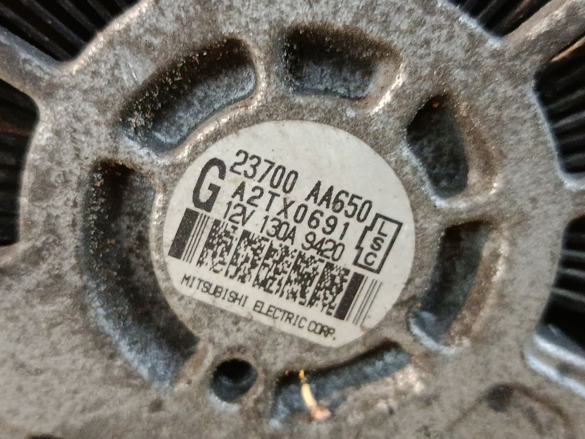 Генератор 23700-AA650 на Subaru Legacy Wagon BR9 EJ25 Фото 5