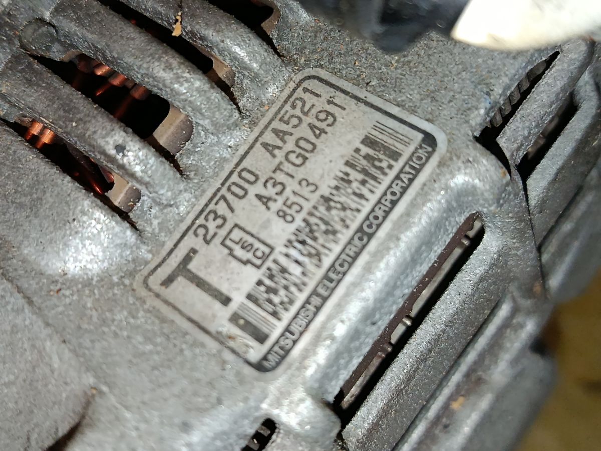 Генератор 23700-AA521, 	23700AA522, 23700AA520 на Subaru Impreza Wagon GH3 EL154 Фото 4