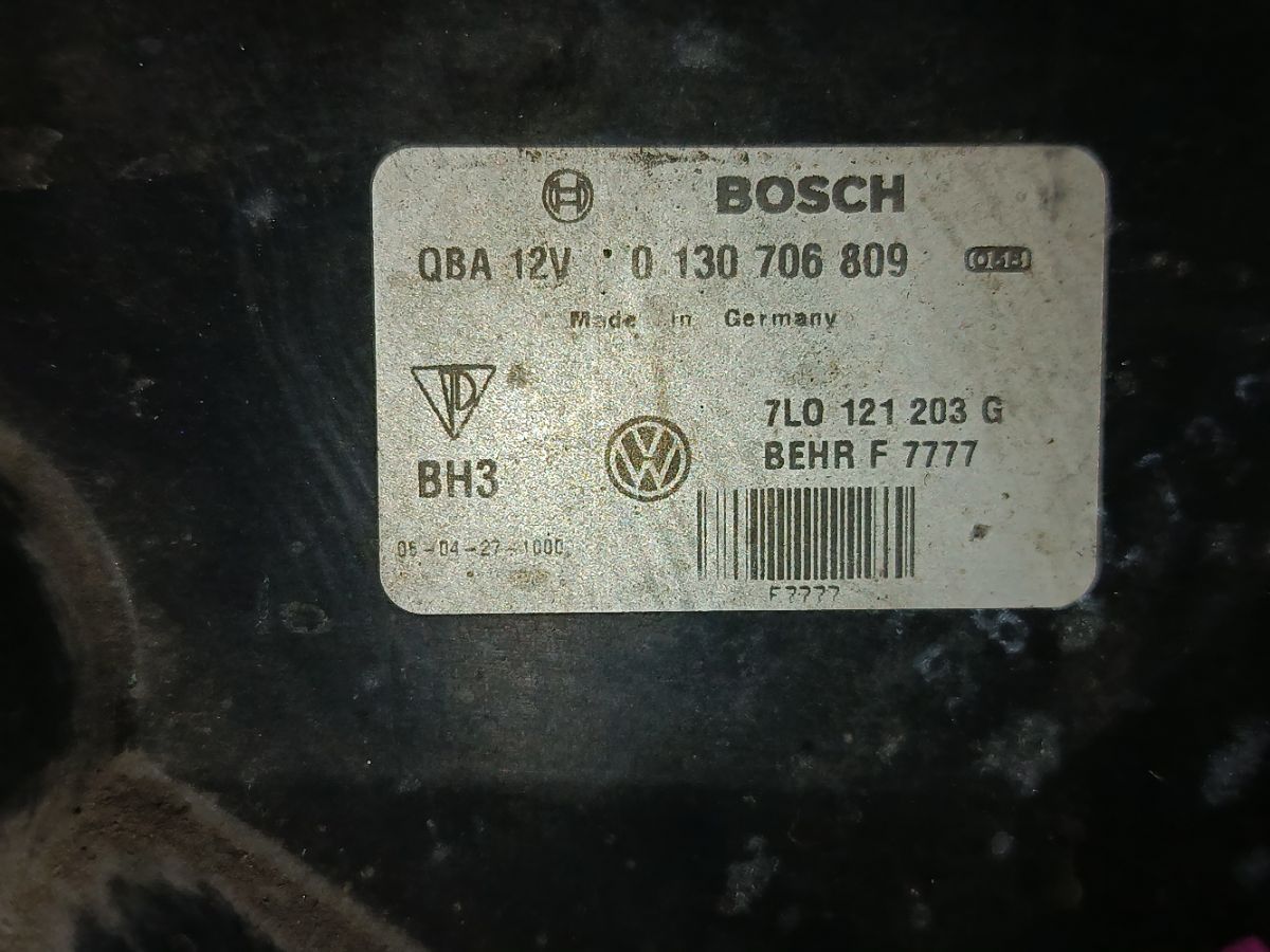 Вентилятор радиатора ДВС 7L0121203G, 7L0959455E, 7L0959455C, 1137328172 на Volkswagen Touareg 7L AXQ Фото 2