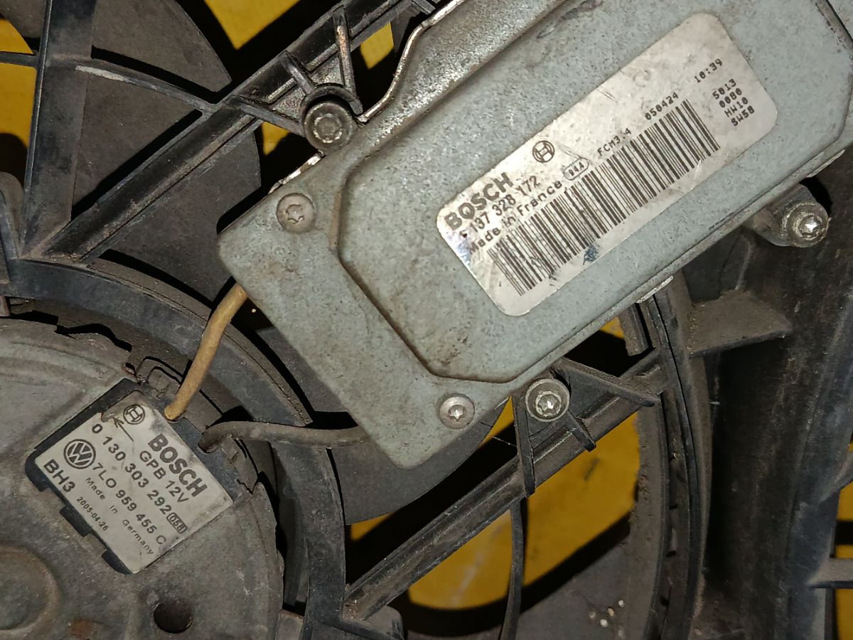 Вентилятор радиатора ДВС 7L0121203G, 7L0959455E, 7L0959455C, 1137328172 на Volkswagen Touareg 7L AXQ Фото 4