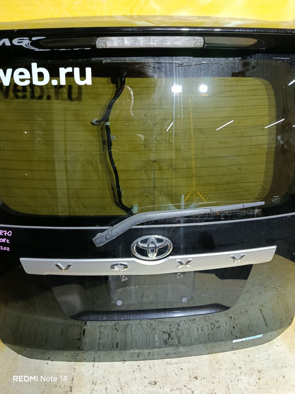 Дверь задняя на Toyota Voxy ZRR70G Фото 3