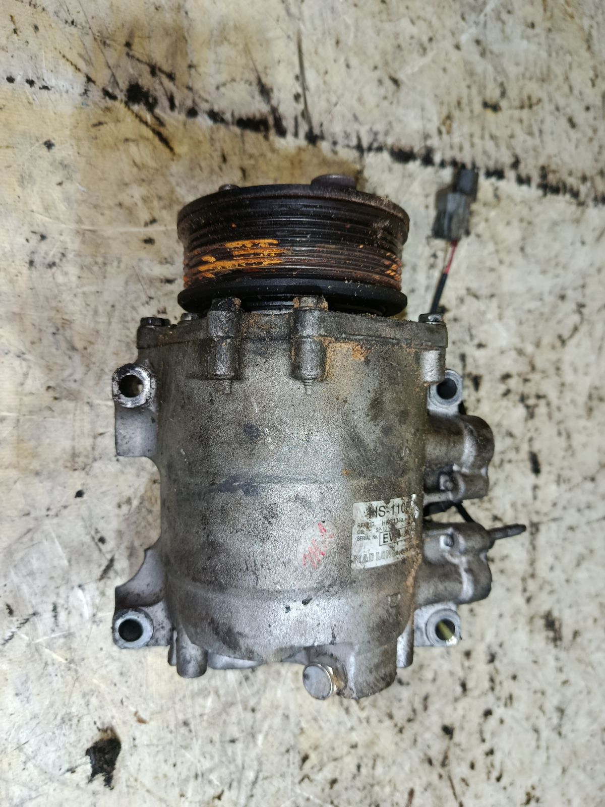 Компрессор кондиционера на Honda Cr-V RD5 K20A Фото 3