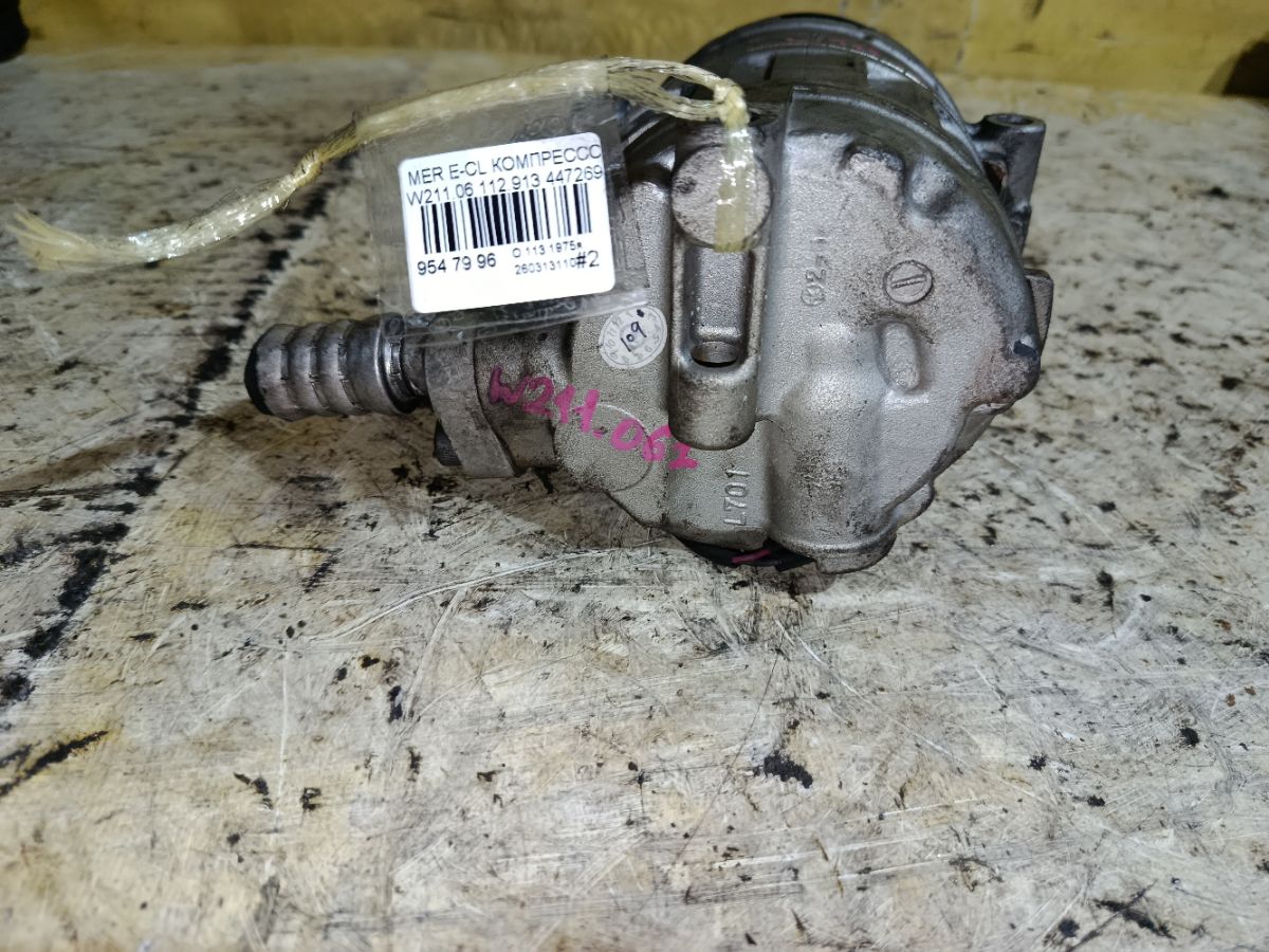 Компрессор кондиционера на Mercedes-Benz E-Class W211.061 112.913 Фото 6