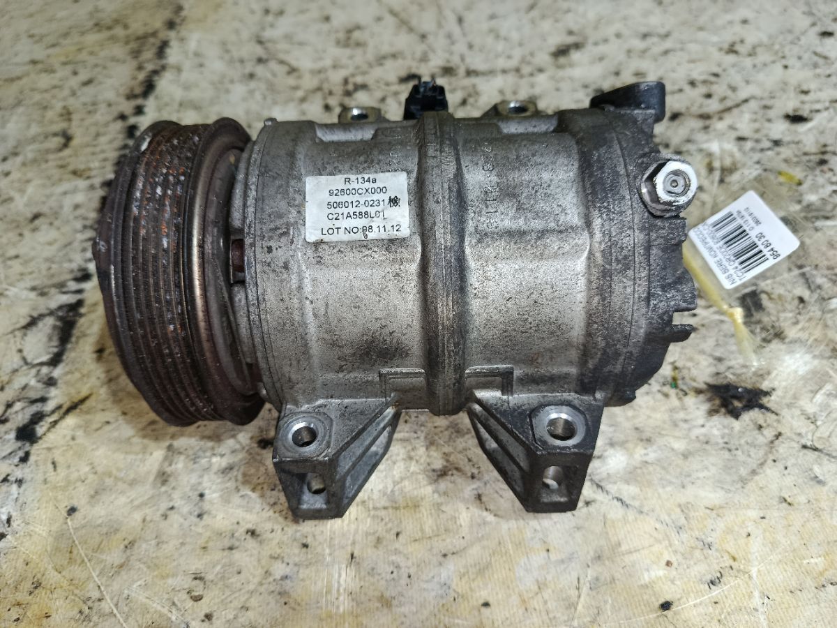 Компрессор кондиционера 92600-CX000 на Nissan Serena TC24 QR20DE Фото 3