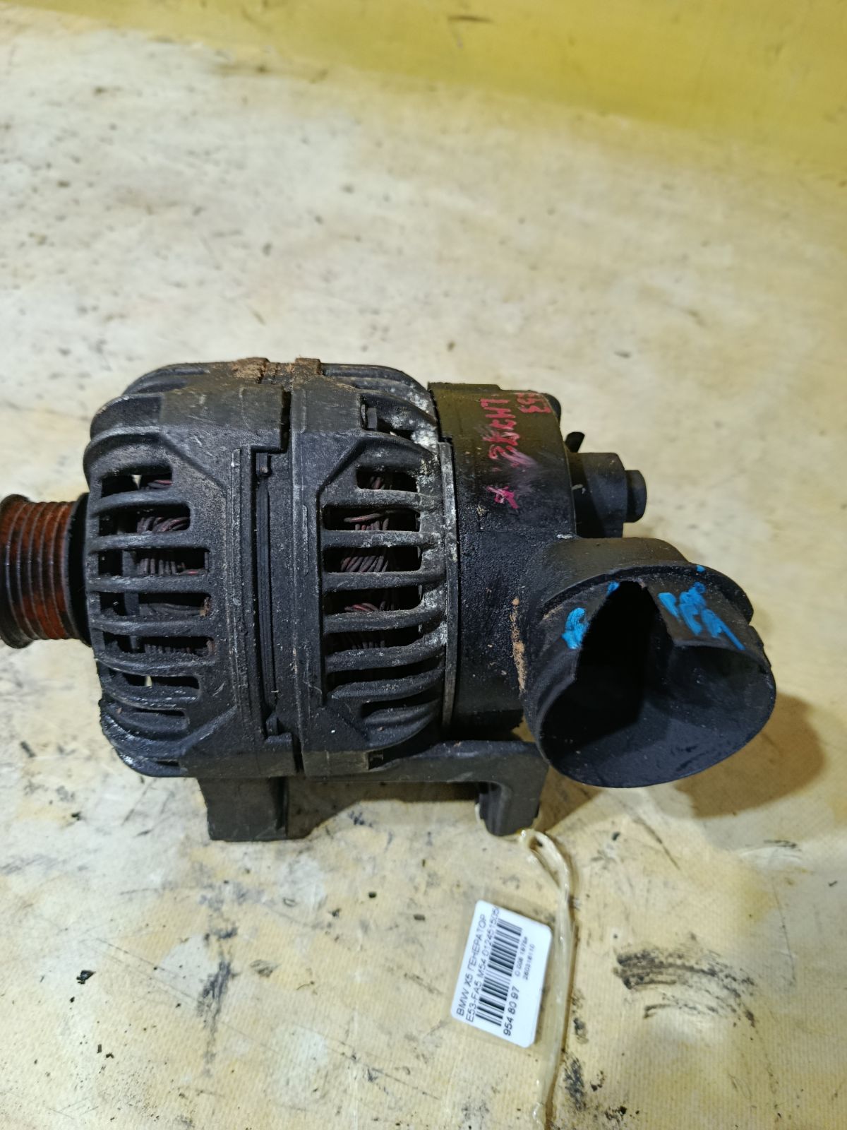 Генератор 0124515050, 12317501593, 12317501595, 12317501597, 12317501599, 12317501688, 12317501690, 12317501755, 2542377, 437367, SG12B029 на Bmw X5 E53-FA53 M54 Фото 2