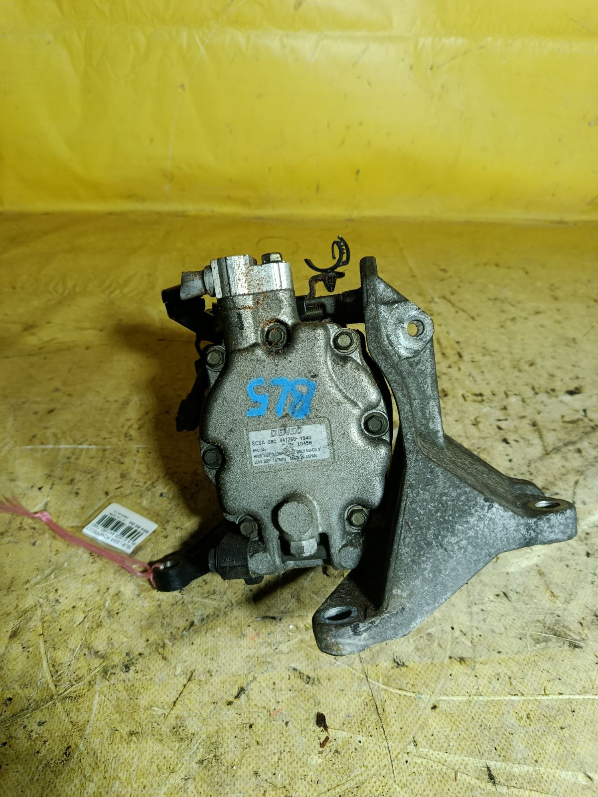 Компрессор кондиционера 447260-7940 на Subaru Legacy BL5 EJ20X Фото 3