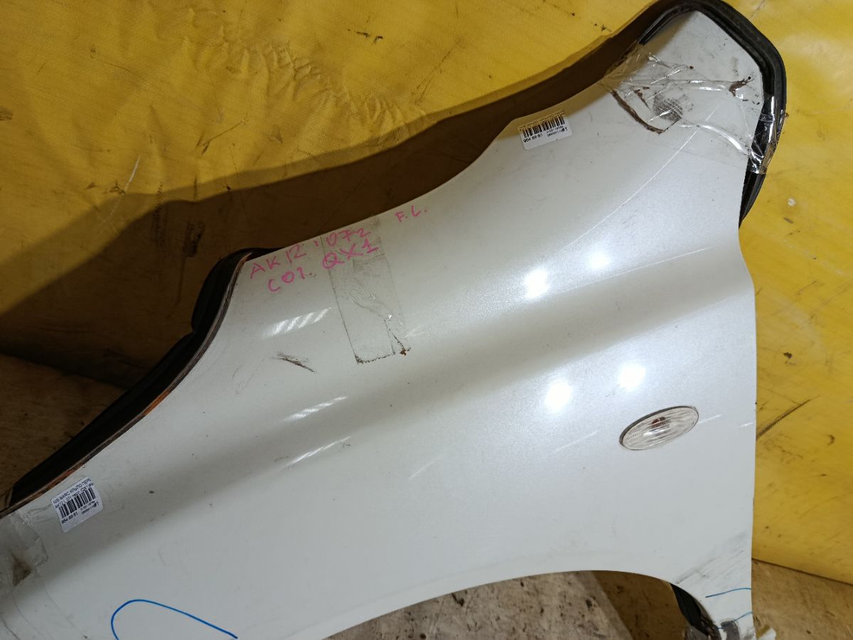 Крыло переднее 01520011, 08312624, 12932111, 1609311, 1609311A1, 191002, 27 07 01, 270701, 3328655, 6024007, 63101-AX030, 63101-AX035, 63101-AX630, 63101AX630, 6504041609311P, 8100203, 974171, 99B79L, DS0113014, DS0113034, DS10121AL, DS10121ALV, DS10121BL, DT48001600L00, DT48001602L00, DT480162, GD99B79L, L00812, MV 63101AX630, MV63101AX630, NI264021FL, NNMIC03270L, NSMCR03121L, PDS10121AL, STDT480162 на Nissan March AK12 Фото 3