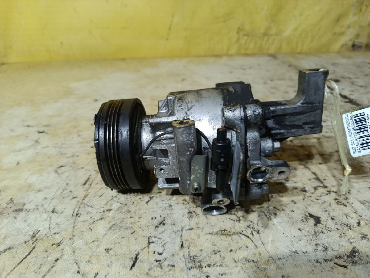 Компрессор кондиционера 95200-68LD0 на Suzuki Solio MA15S K12B Фото 3