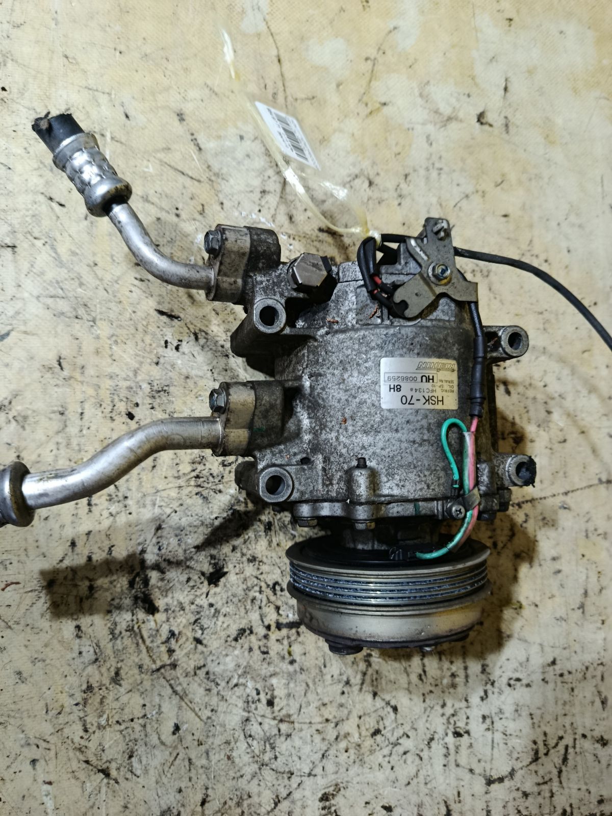 Компрессор кондиционера на Honda Fit Hybrid GP1 LDA Фото 1