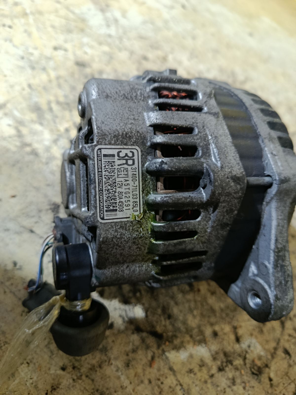 Генератор 31400-71L03 на Suzuki Solio MA15S K12B Фото 2
