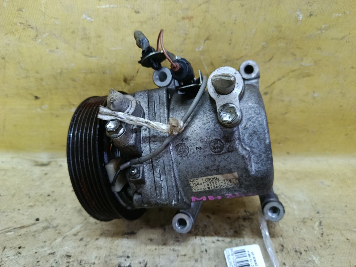 Компрессор кондиционера 95201-50M10 на Suzuki Wagon R MH34S R06A Фото 1