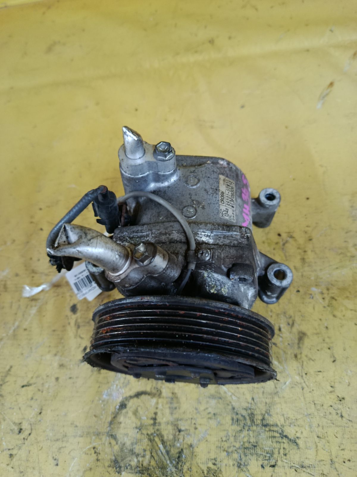 Компрессор кондиционера 95201-50M30 на Suzuki Wagon R MH34S R06A Фото 1