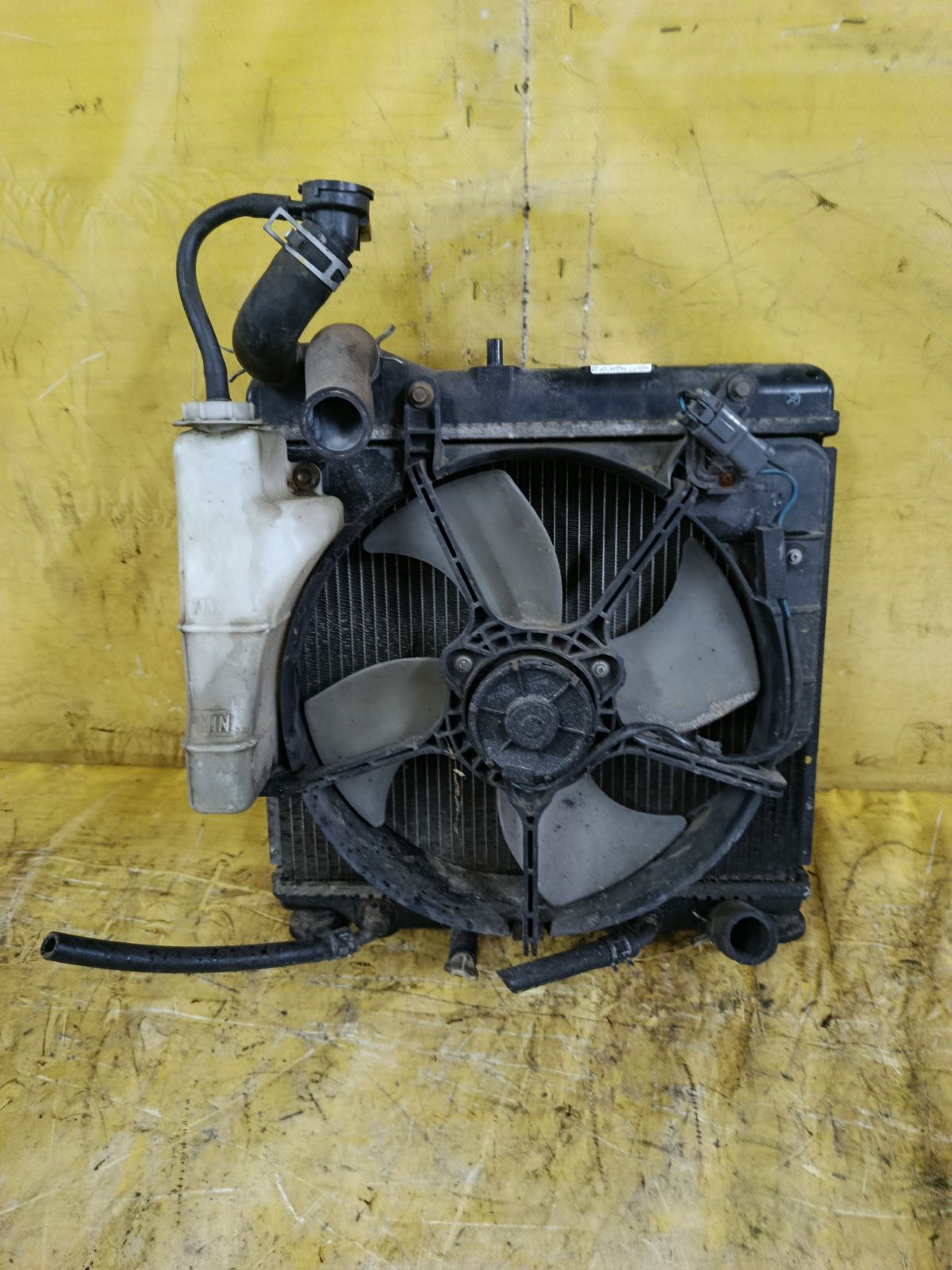 Радиатор ДВС на Honda Fit GD1 L13A Фото 2