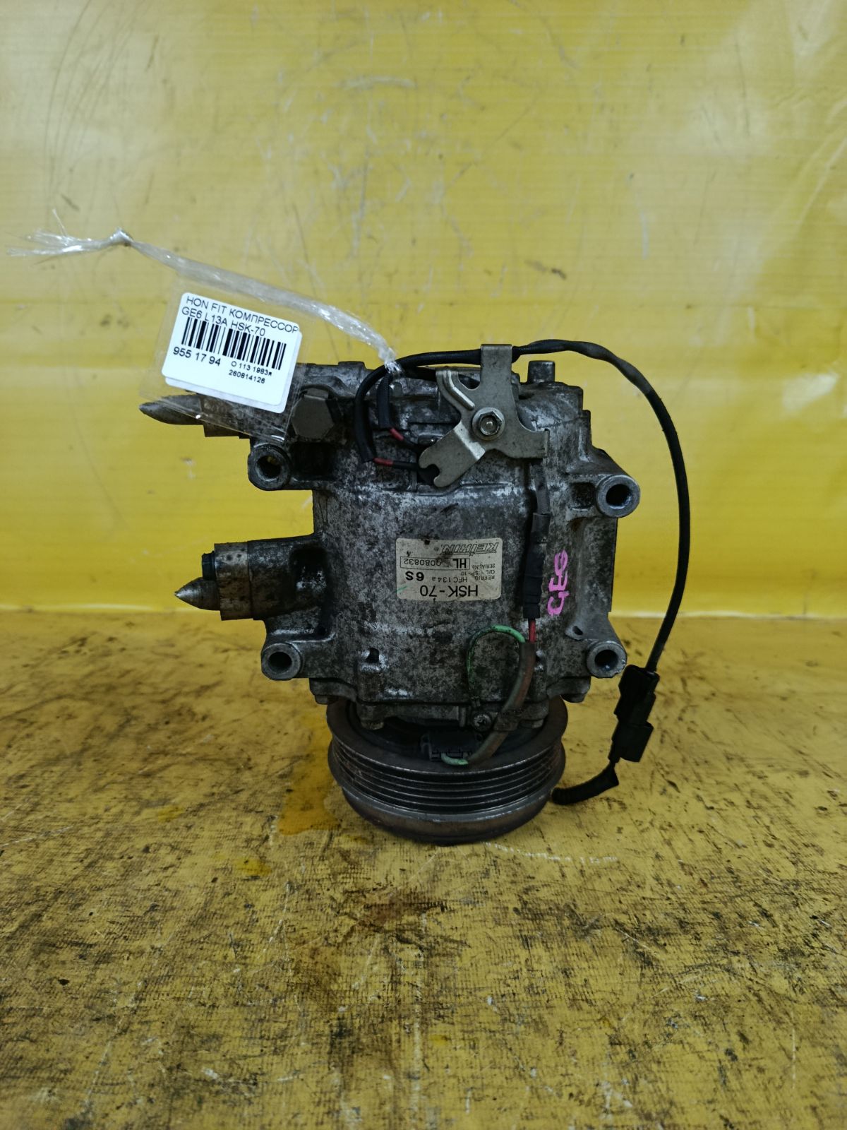 Компрессор кондиционера на Honda Fit GE6 L13A Фото 1