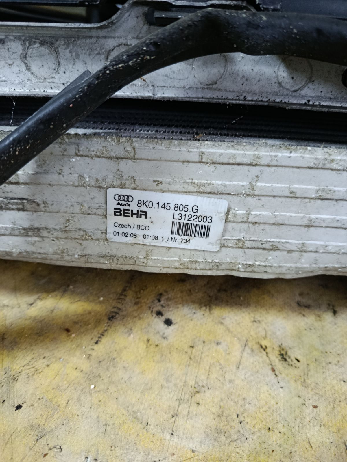 Радиатор ДВС 8K0121251K, 8K0145805G, 8K0121251K на Audi A4 8K CAB Фото 6