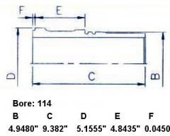 Гильза блока цилиндров SST ST-241-9937, 3919937, CMCL11402F на Komatsu Pc300-7 SAA6D114 Фото 4